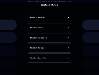 dietalight.net screenshot