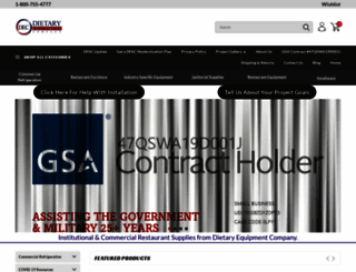dietaryequipment.net screenshot