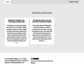 dietdiscountcodes.com screenshot