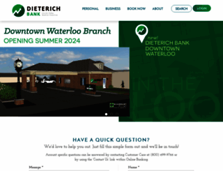 dieterichbank.com screenshot