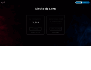 dietrecipe.org screenshot