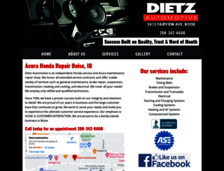 dietzautomotive.com screenshot