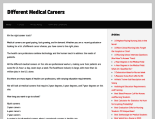 differentmedicalcareers.com screenshot