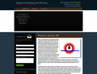 dightonplumbing.com screenshot