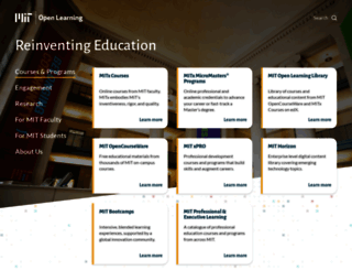 digital-learning.mit.edu screenshot