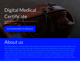 digital-medical-certificate.launchrock.com screenshot