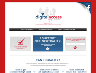 digitalaccessproject.org screenshot