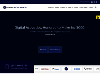 digitalacoustics.com screenshot