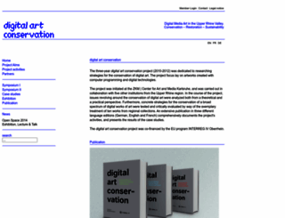 digitalartconservation.org screenshot