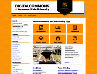 digitalcommons.kennesaw.edu screenshot