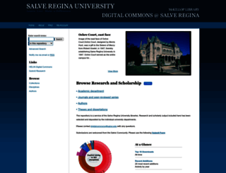 digitalcommons.salve.edu screenshot