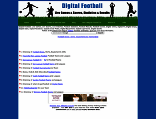 digitalfootball.co.uk screenshot
