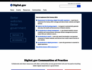 digitalgov.gov screenshot