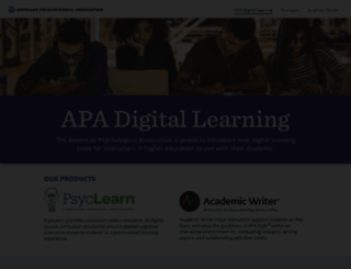 digitallearning.apa.org screenshot