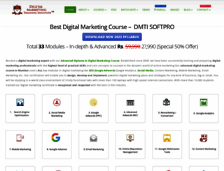 digitalmarketingtraining.co.in screenshot