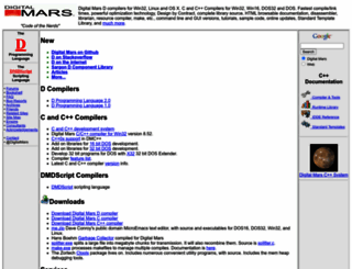 digitalmars.com screenshot