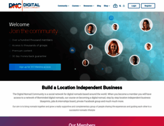 digitalnomadcommunity.net screenshot