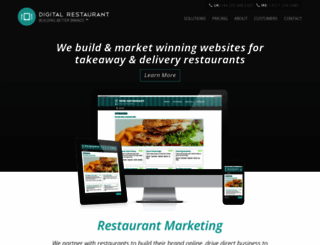digitalrestaurant.ie screenshot