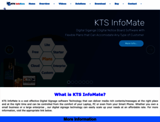 digitalsignagesoftware.ktsinfotech.com screenshot