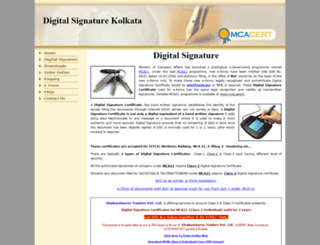 digitalsignaturekolkata.com screenshot