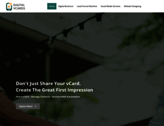 digitalvcards.com screenshot