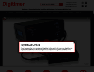 digitimer.com screenshot