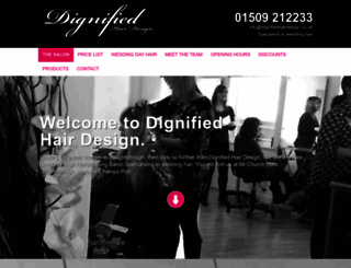 dignifiedhairdesign.co.uk screenshot