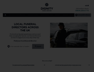 dignityfunerals.co.uk screenshot