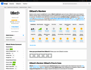 dillards.knoji.com screenshot