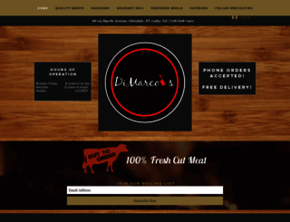 dimarcosbutchershoppe.com screenshot