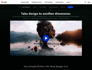 dimension.adobe.com screenshot
