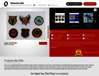 dimensionlabel.com screenshot