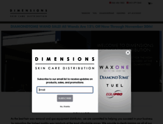 dimensionsaa.com screenshot