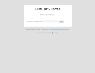 dimitris-coffee.myshopify.com screenshot