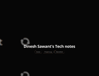 dineshsawant.com screenshot