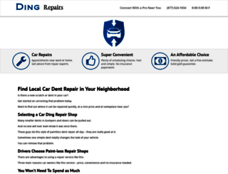 ding-repairs.com screenshot