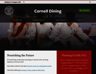 dining.cornell.edu screenshot