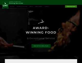 dining.unt.edu screenshot