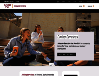 dining.vt.edu screenshot