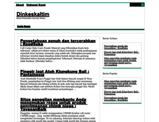 dinkeskaltim.com screenshot