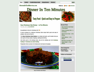 dinnerintenminutes.com screenshot