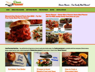 dinnerplanner.com screenshot