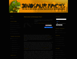 dinosaurfact.net screenshot