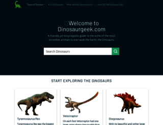 dinosaurgeek.com screenshot