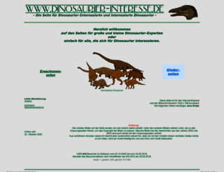 dinosaurier-interesse.de screenshot