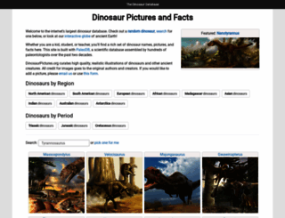 dinosaurpictures.org screenshot