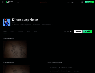 dinosaurprince.deviantart.com screenshot