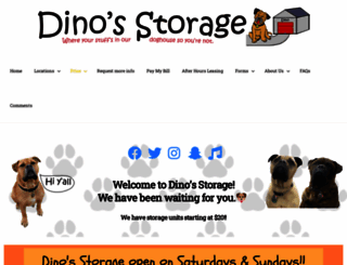 dinosstorage.com screenshot