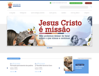 diocesejoinville.com.br screenshot