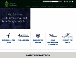 dioceseofgreensburg.org screenshot